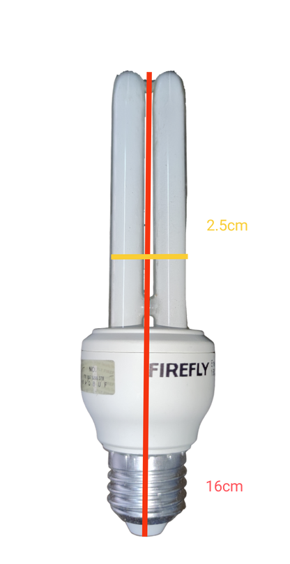 Firefly 13W CFL E27 220V 2U Warm White 3000K