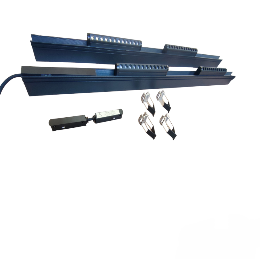 ILLUMIQ TERRA Magnetic Track Light 2 Meters 50mm with 4pcs 12W LED Rotary Grille Track Light 220V Cool White 4000K