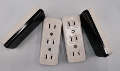 Eagle 3 Gang Outlet 10A 220V Flat Pin CAT2083