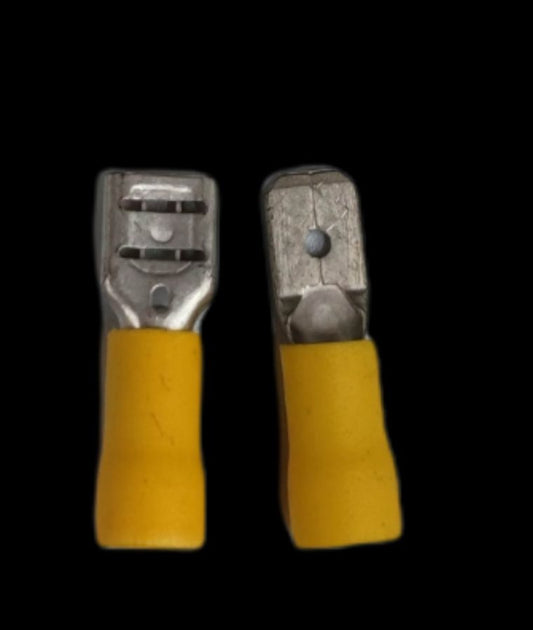 7mm spade connector with insulation head designed for reliable electrical connections