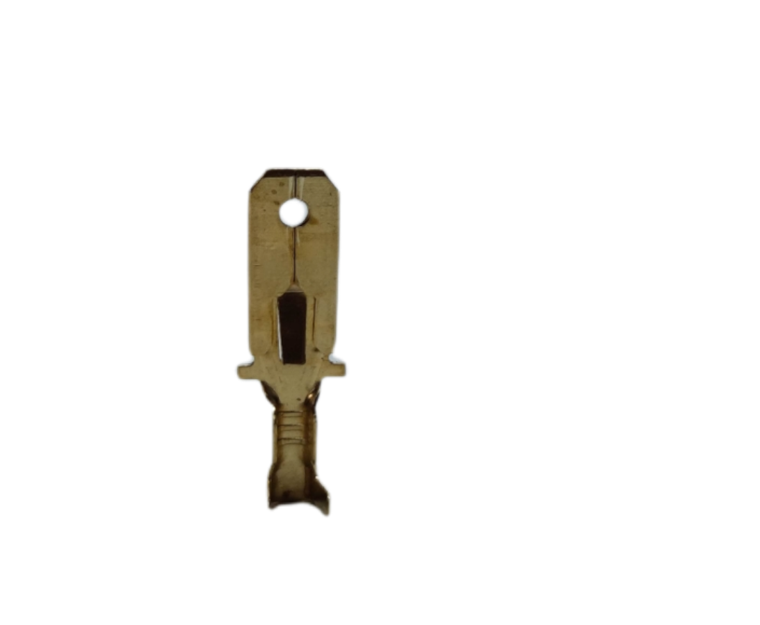 7mm spade Male and Female connector made of gold-plated electrical circuitry for reliable connections