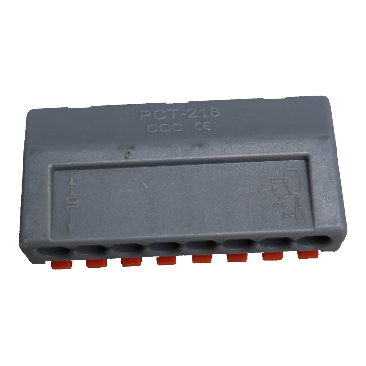 8 way wire connector in gray for efficient electrical wiring connections