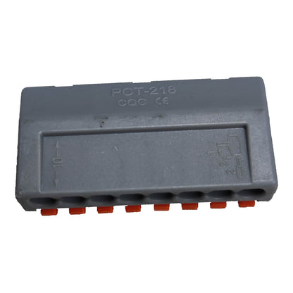8 way wire connector in gray for efficient electrical wiring connections
