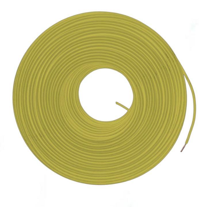 Omega 8.0mm THHN Wire AWG 8 Yellow coil of electrical wire with insulation