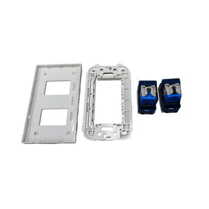 Panasonic 2 Gang Data Outlet CAT6 with Plate WEG24886 x 2pcs / WEG6802W-1