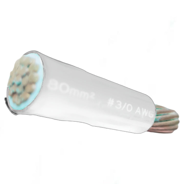 80mm electrical wire white THHN with copper strands for reliable electrical connections