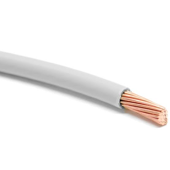 80mm electrical wire white THHN from Phelps Dodge with durable insulation for reliable electrical connections