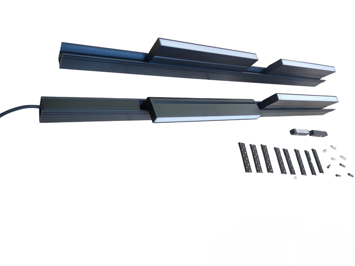 Magnetic Track Light 2 Meters 50mm with 4pcs 18W LED Foldable Flood Track Light 220V Daylight 6500K ( ILLUMIQ TERRA)