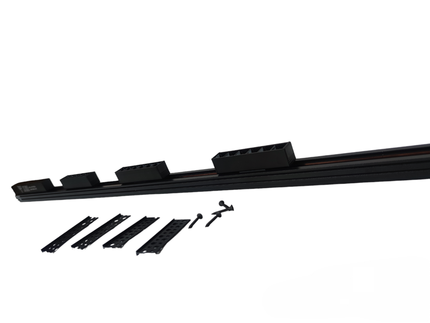 Magnetic Track Light 1 Meter with 3pcs 6W Grille Type Cool White 4000K with 100W Power Supply 220V ( ILLUMIQ TERRA) 26mm  Track