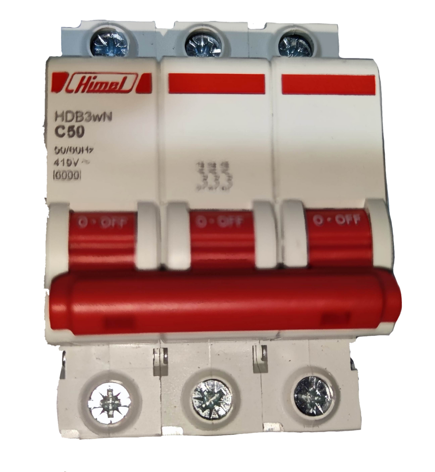 Himel 50A 3 Pole 6KAIC 220V Miniature Circuit Breaker MCB HDB3wN3PC50