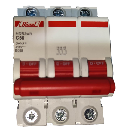 Himel 50A 3 Pole 6KAIC 220V Miniature Circuit Breaker MCB HDB3wN3PC50