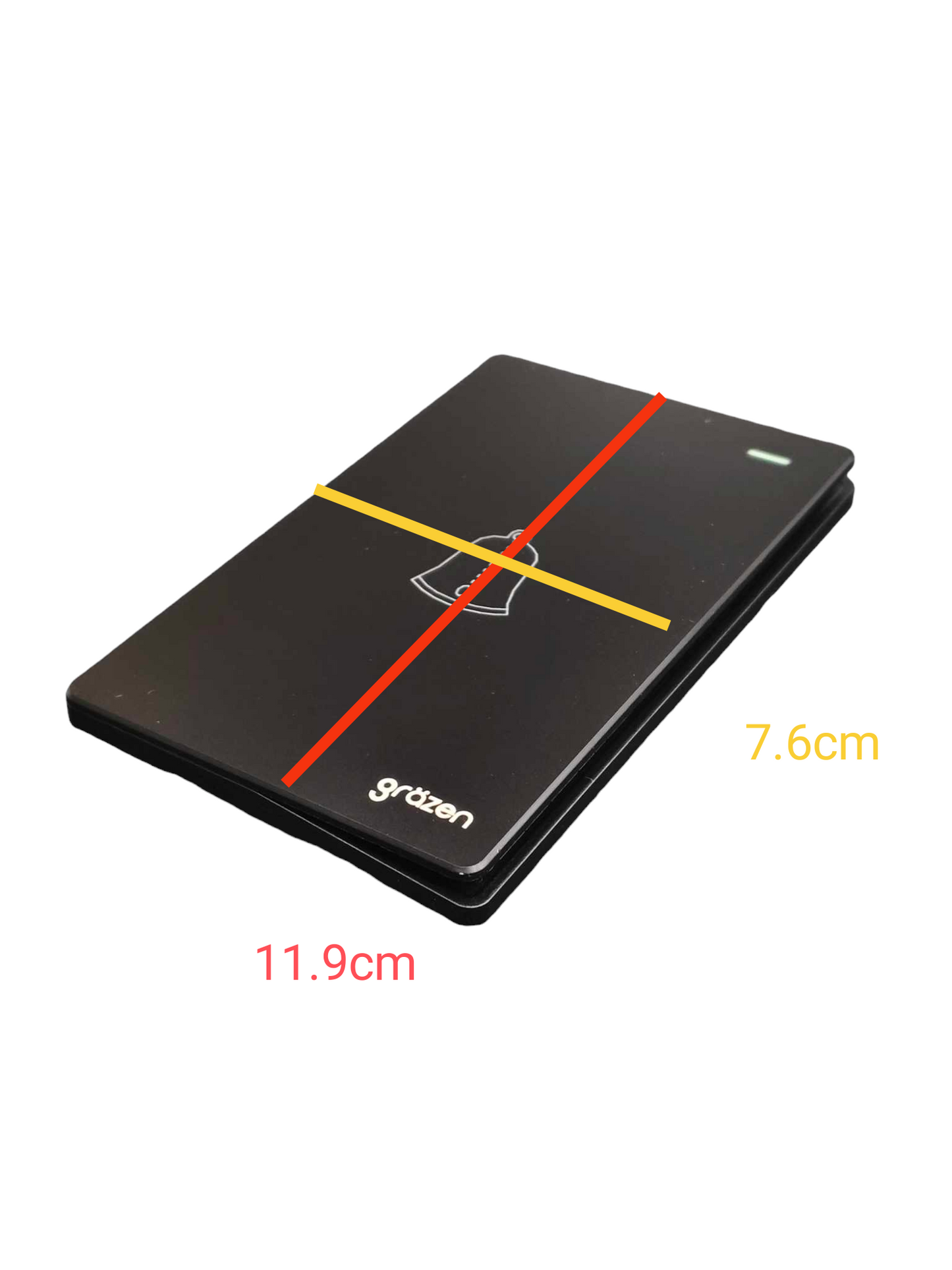 Grazen 1 Gang Door Bell Switch 16A 220V with Plate Cover GW-018 Available in Black, Grey, White and Gold