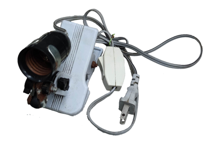 E27 Socket with 1 Meter Wire and Clip Holder with Switch 5A 220V, Lamp Holder E27 Clamp Type with Hanging Switch