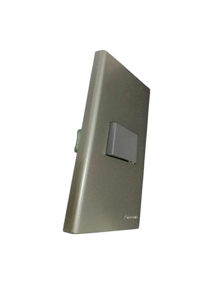 Panasonic 1 Gang 3 Way Switch with Plate Cover 16A 250V Metallic Gray WEG6801MH-1/WEG5002HK-5