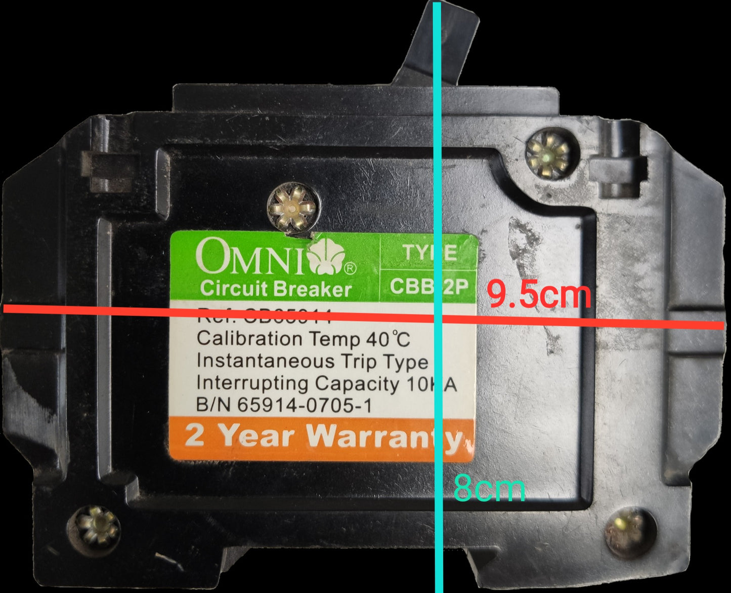 Omni 20A Circuit Breaker Bolt-on Type 2Pole 20A 2P Circuit Breakers
