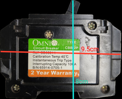 Omni 20A Circuit Breaker Bolt-on Type 2Pole 20A 2P Circuit Breakers