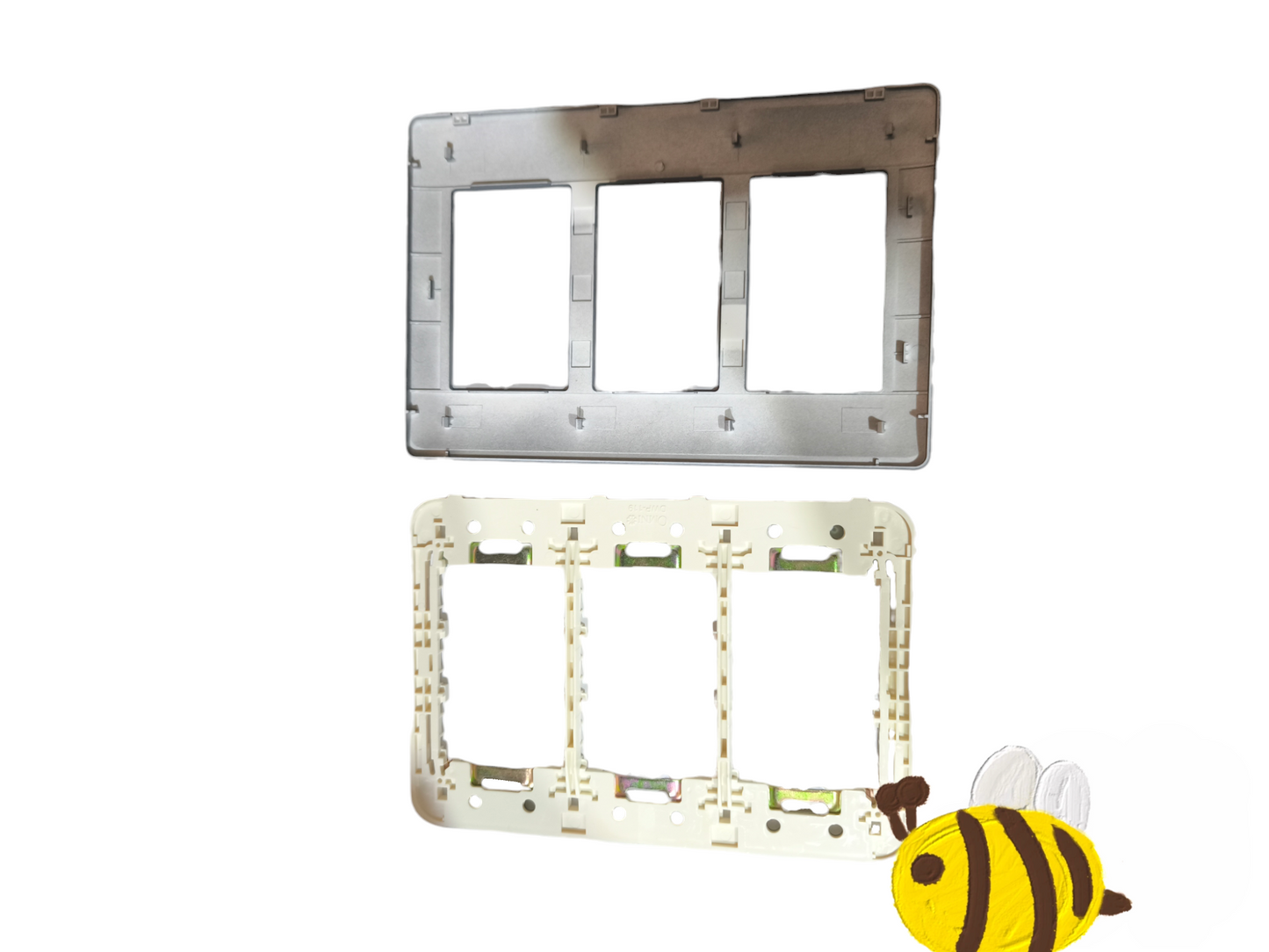 Omni 9 Gang Plate Cover Designer Series Graphite DWP-119G