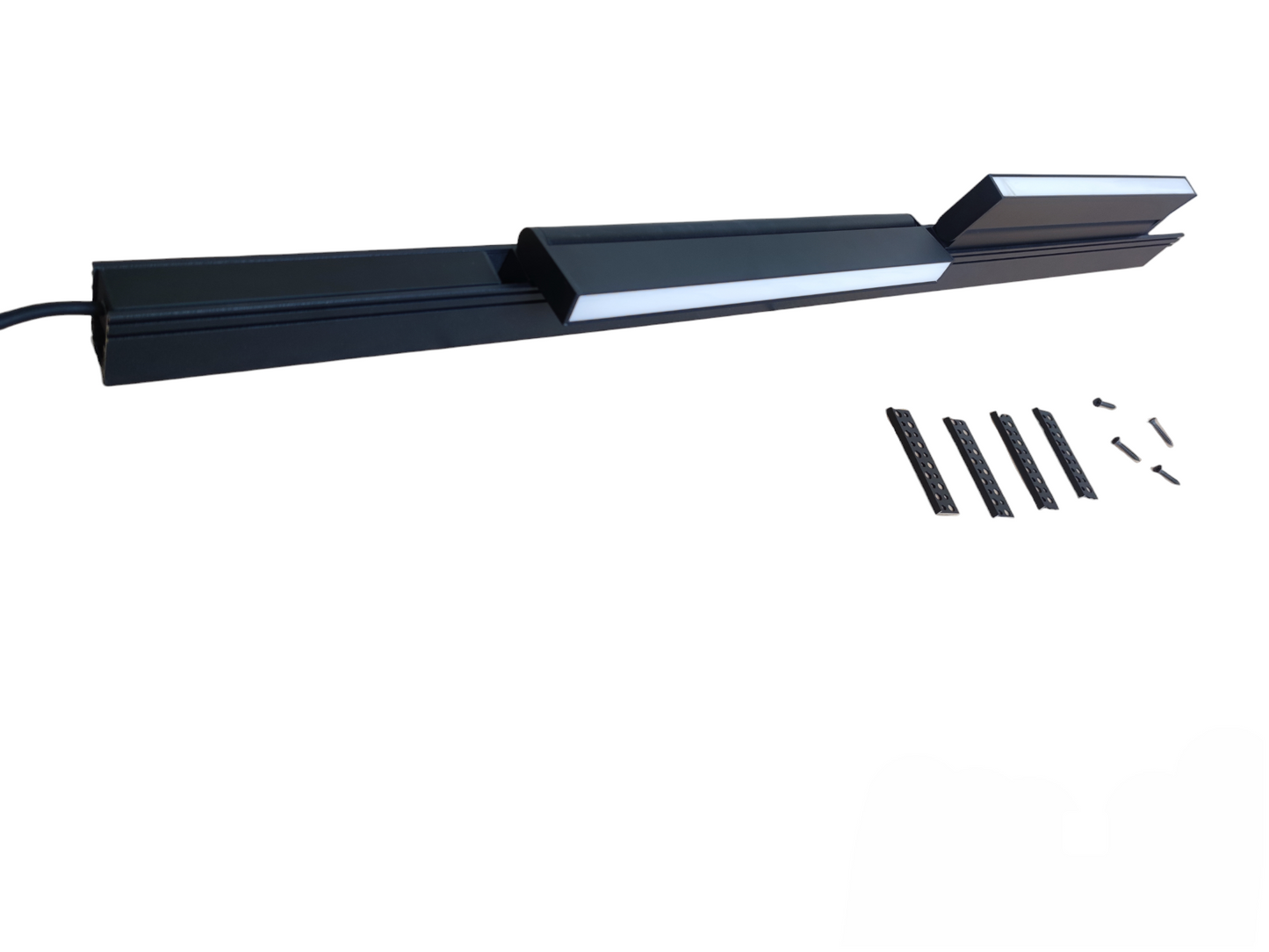 ILLUMIQ TERRA Magnetic Track Light 1 Meter 50mm with 2pcs 18W LED Foldable Flood Track Light Daylight 6500K 220V