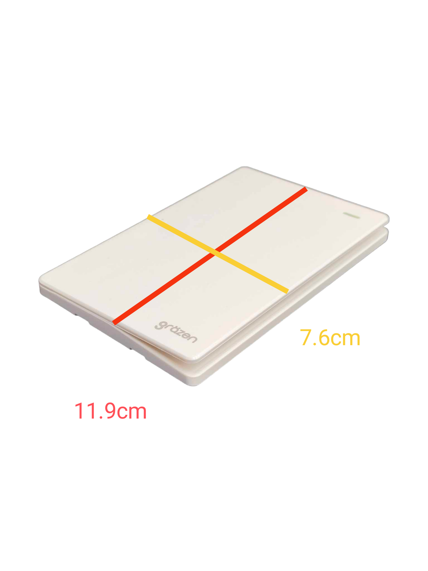 Grazen 1 Gang 1 Way with Plate Cover 16A 220v GW-001 Available in Black, White, Grey and Gold