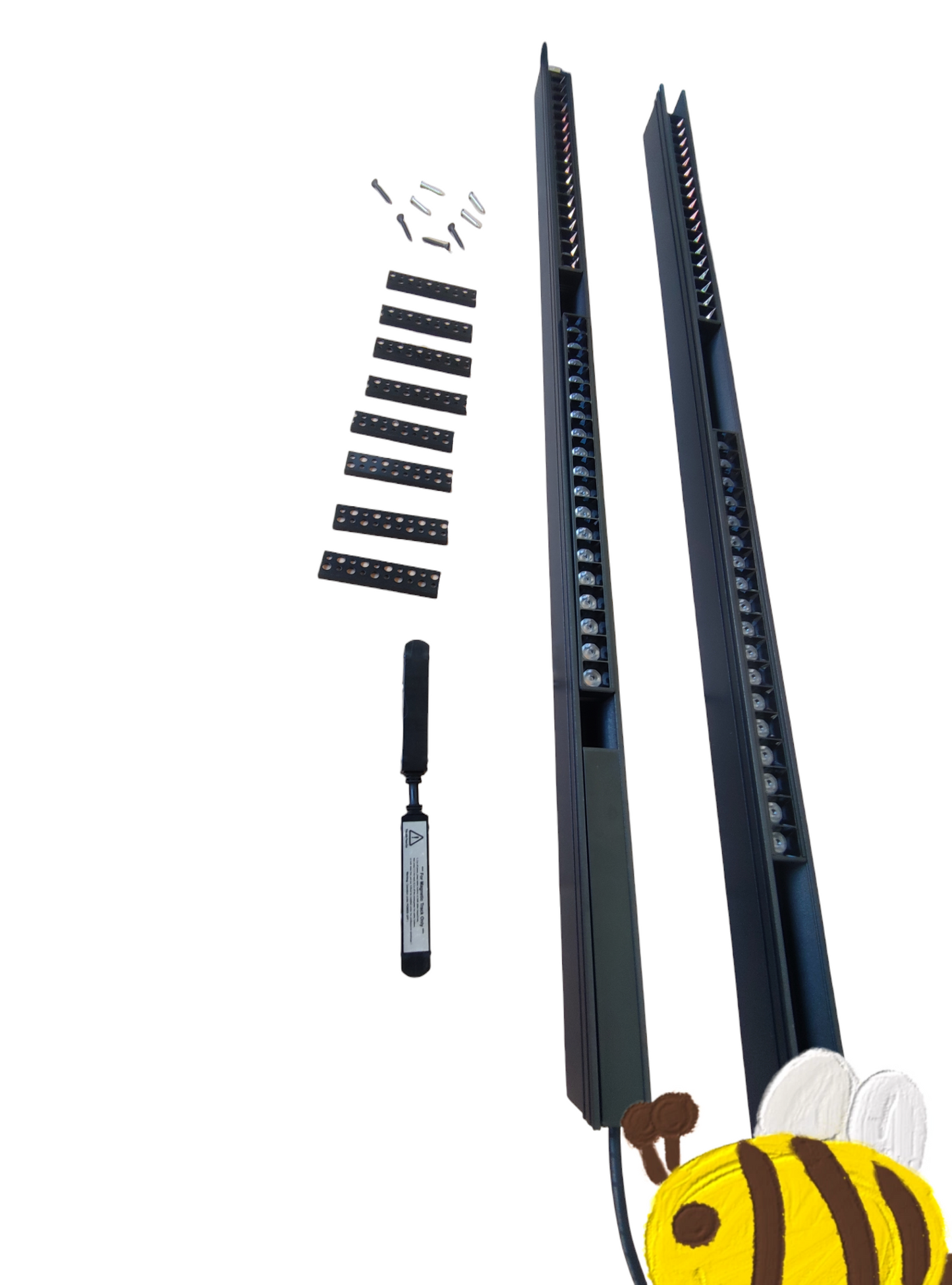 ILLUMIQ TERRA Magnetic Track Light 2 Meters 50mm with 4pcs 18W LED Grille Track Light 220V Warm White 3000K 20 Series