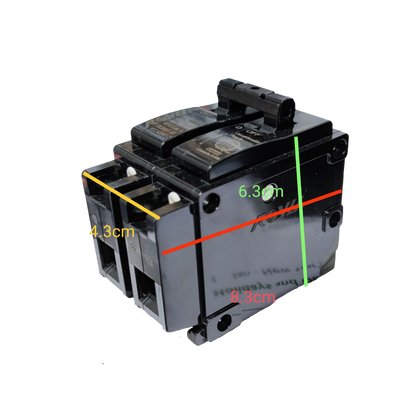 Royu 30A Circuit Breaker 2pole Plug In 6 KAIC 220V