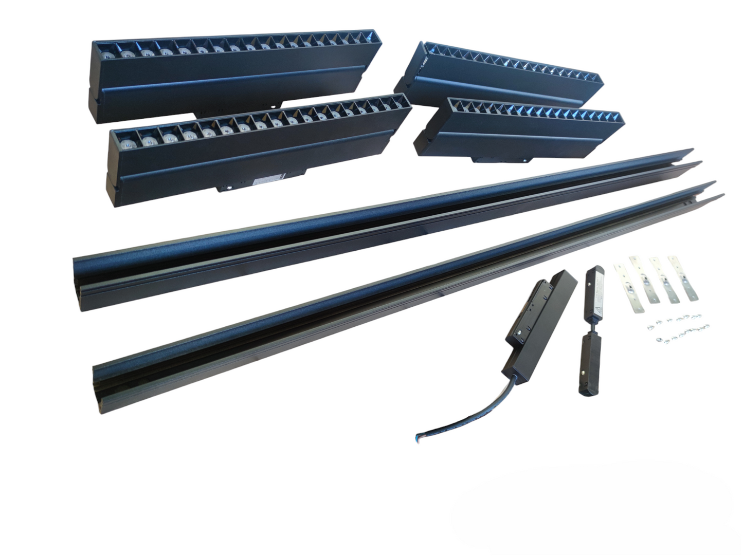 Magnetic Track Light 2 Meters 50mm with 4pcs 18W LED Foldable Grille Track Light 220V Cool White 4000K ( ILLUMIQ TERRA)