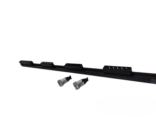 Magnetic Track Light 1 Meter with 3pcs 6W Grille Type Cool White 4000K with 100W Power Supply 220V ( ILLUMIQ TERRA) 26mm  Track