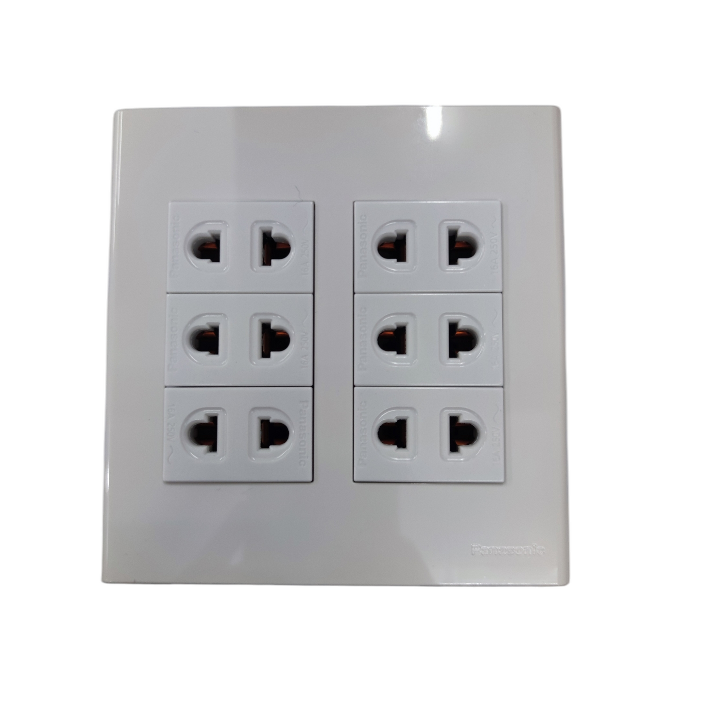 Panasonic 6 Gang Universal Outlet with Utility WEG6806+(6XWEG10919-5)+Utility