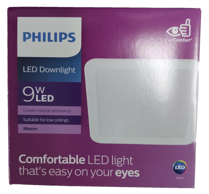 Philips LED Downlight 9W Daylight 220V Square (4.8") Philips Downlight 59451 Meson