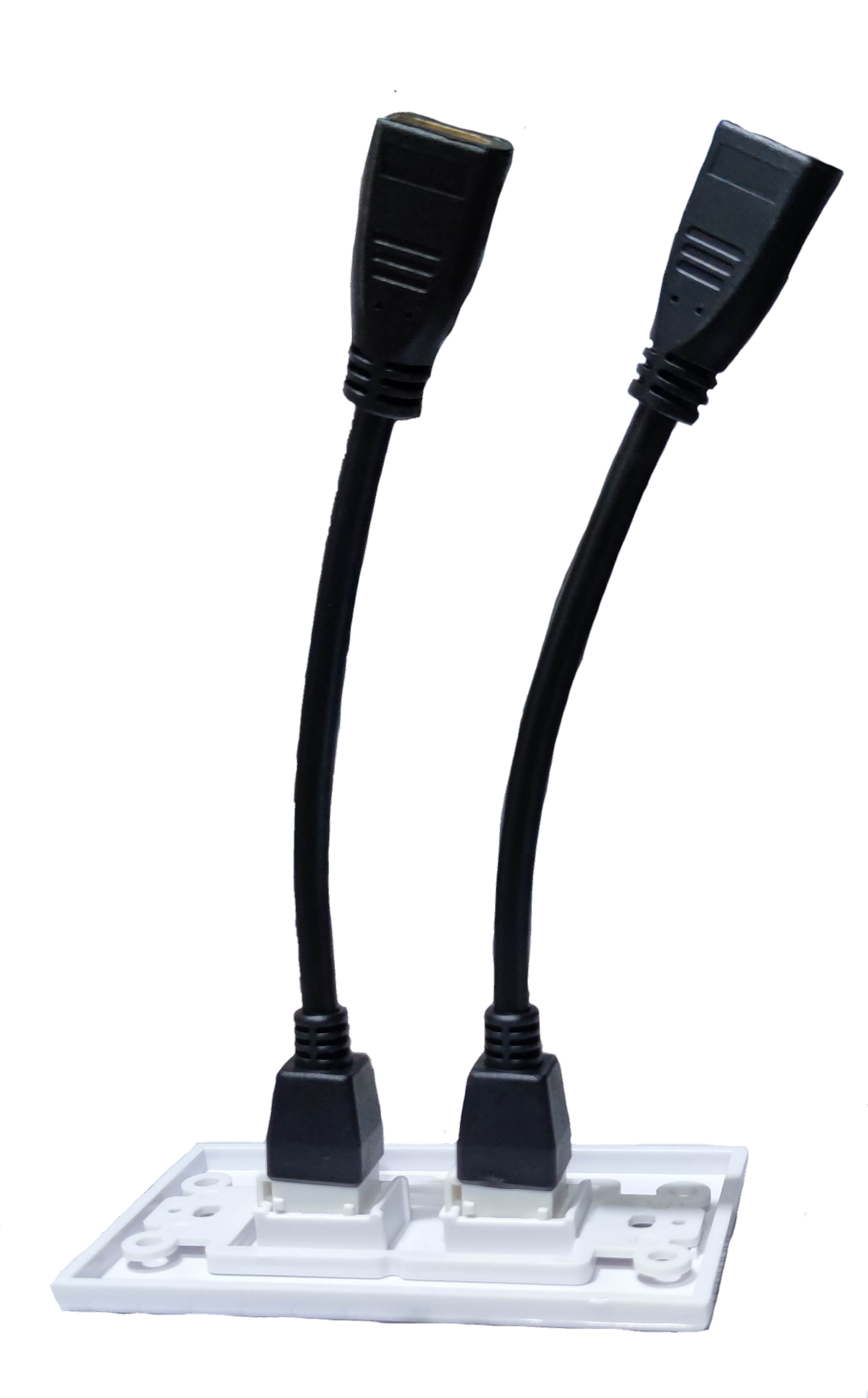 Grippes 2 Gang HDMI Outlet with Cord