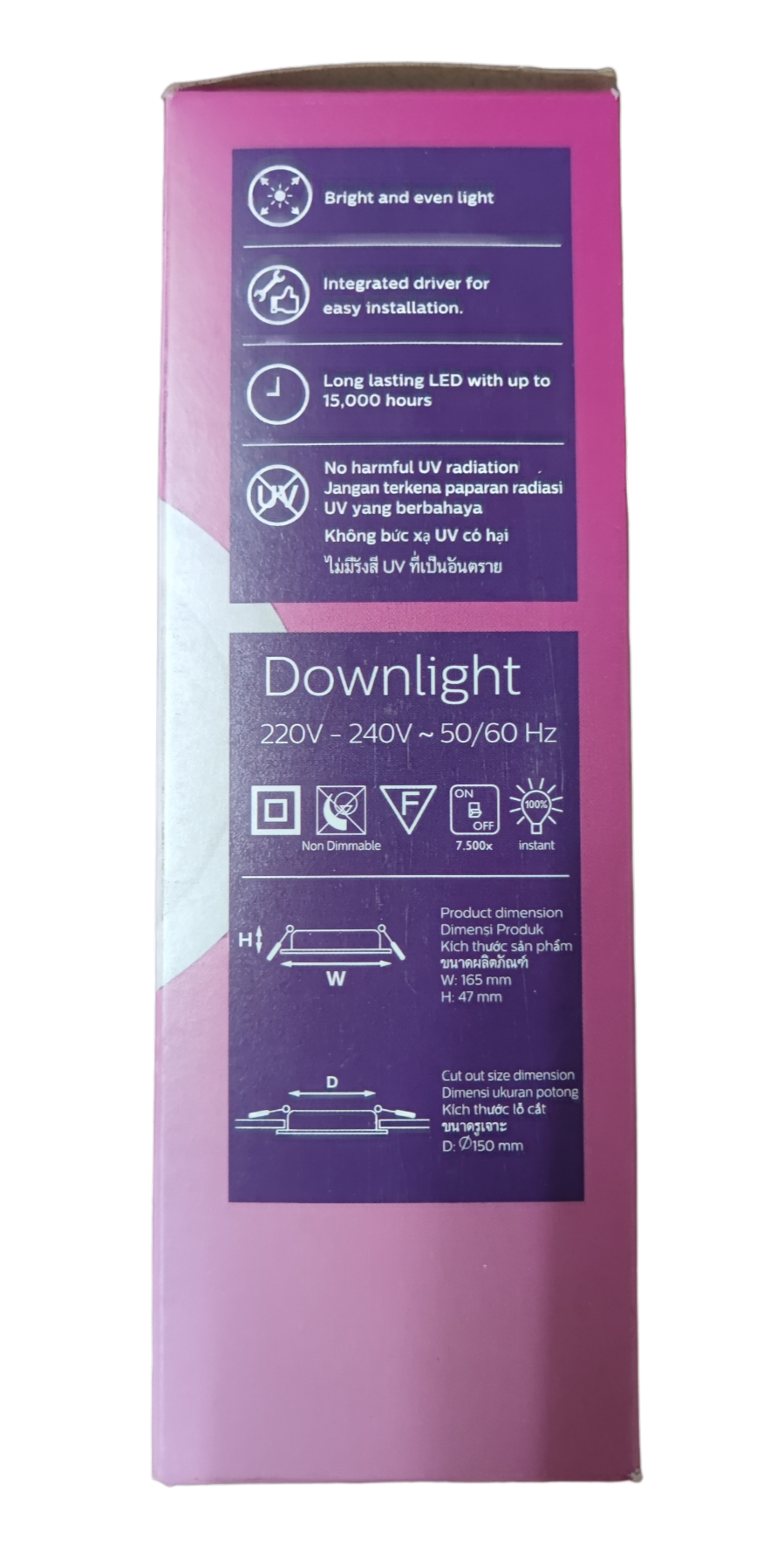 Philips LED Downlight 17W Daylight 220V (6.5") Philips Downlight 59466 Meson