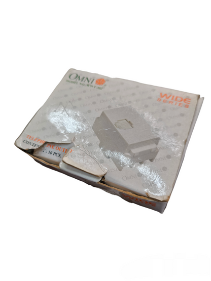 Omni Telephone Outlet Wide Series WWT-302 10pcs Voice Outlet