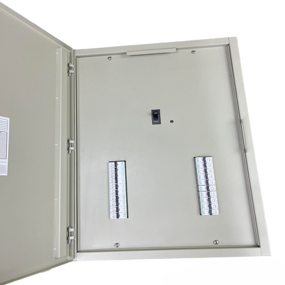 Schneider & Royu Panel Board 250A 3 Pole MCCB Main and 20 Branches 1 Pole iC60N with Neutral and Grounding Bus Bar ( Schneider)  EZC250F Main Branches iC60N