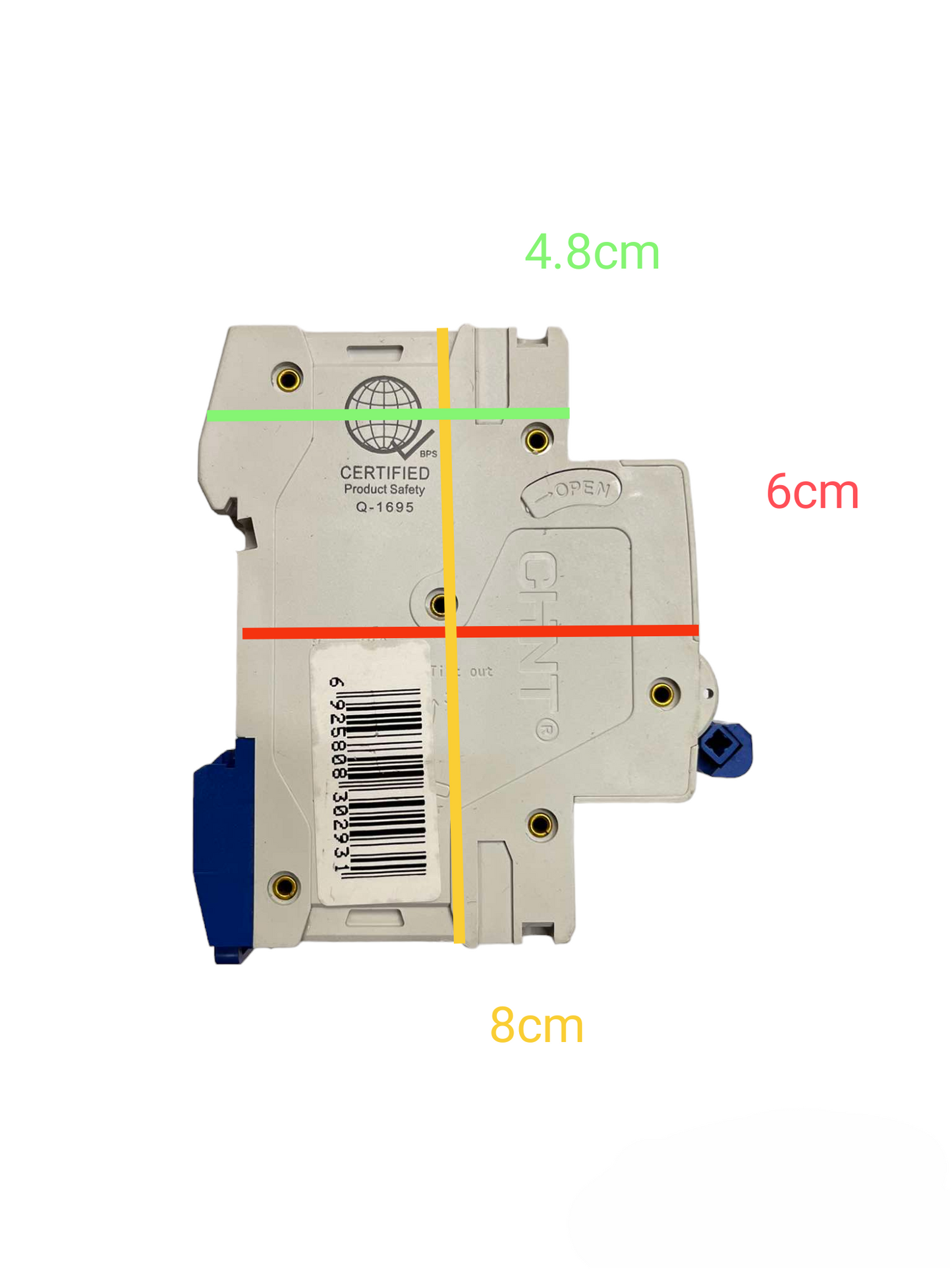 Chint 50A 2Pole 6KAIC 220V with indicator Miniature Circuit Breaker  NB1-63 2P C50 6KADB