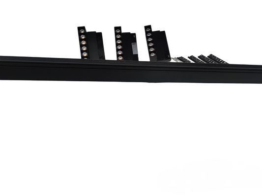 ILLUMIQ TERRA Magnetic Track Light 1 Meter 50mm with 3pcs 6W LED Foldable Grille Track Light Daylight 6500K 220V