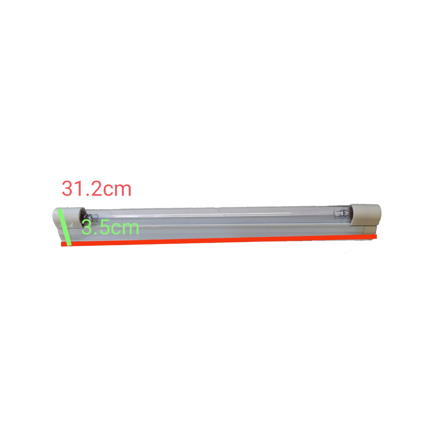 Denko 8W UV-C germicidal lamp with fixture designed for effective sterilization and disinfection