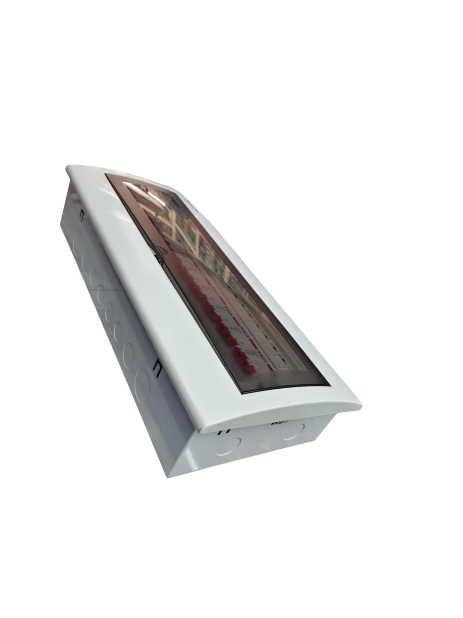 Electx Electrical Supply 9 Branches 2pole Miniature Circuit Breaker with white protective casing