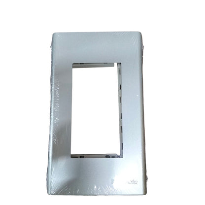 Panasonic Non-Illuminated 3 Gang Switch Refina series 1 way (White Switch Device with Metallic White Plate), 3xWEG5531/WEG6803MW-1