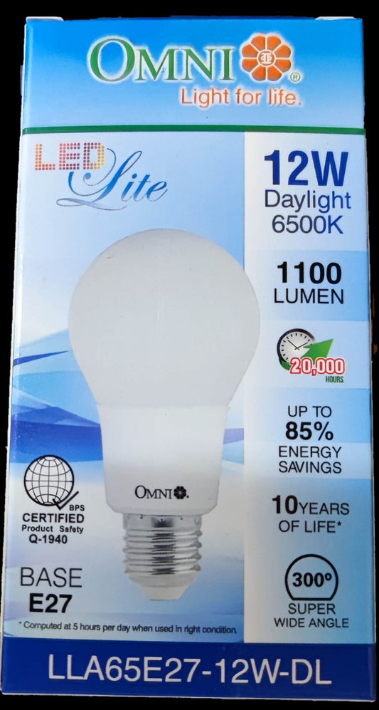Omni 12W LED Bulb E27 220V A65  Daylight