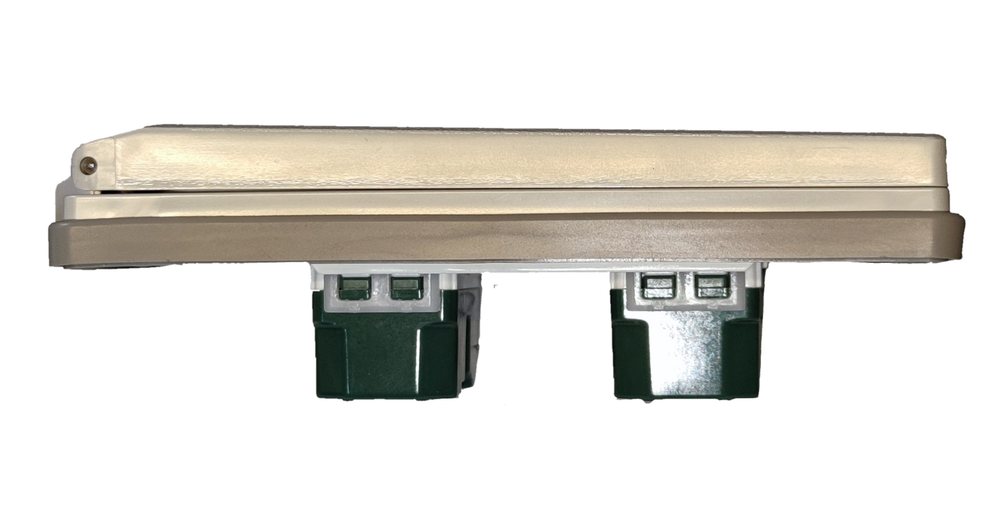 Panasonic Weatherproof Plate 2 Gang Flat Pin Outlet Wide Series, 2 Gang Outlet with Weatherproof Plate Cover 16A 250V WEG1001-5 x2 / WEG7902