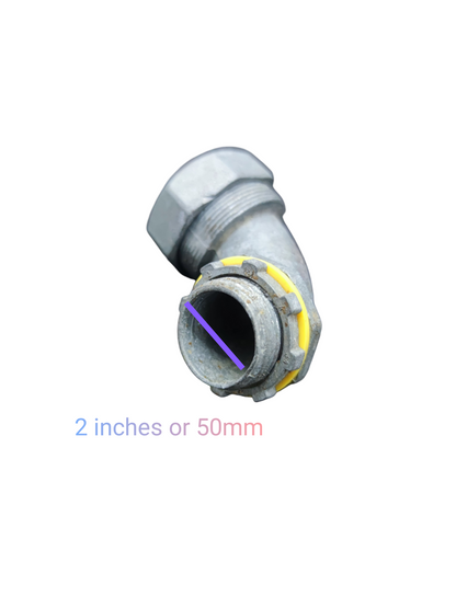 Liquid Tight Angle Connector, Liquid Tight Elbow Available in 1/2, 3/4, 1, 1 1/4, 1 1/2, 2, 2 1/2, 3" and 4"