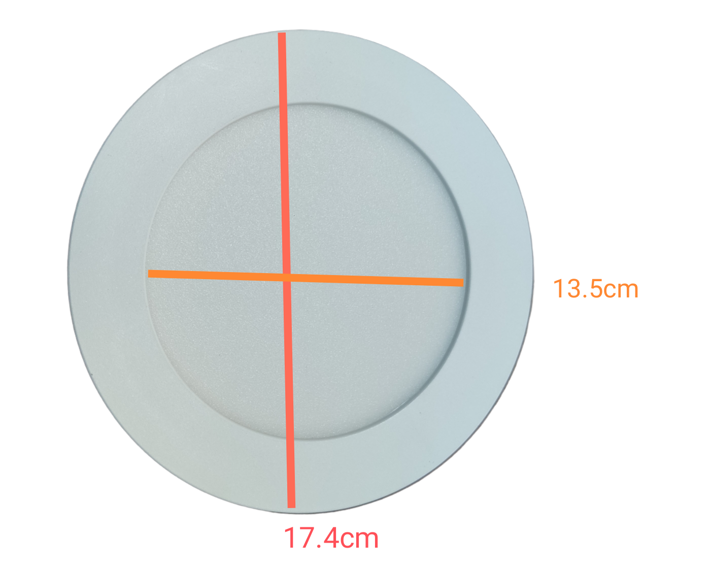 Ecolum 12W Daylight Surface Slim Downlight 6 inch 220V 6500K 6" LED Round Downlight