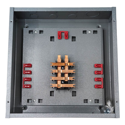 America Panel Board 4 Branches Center Main for 2 Pole Bolt On Circuit Breaker Surface or Flush Type Distribution Panel