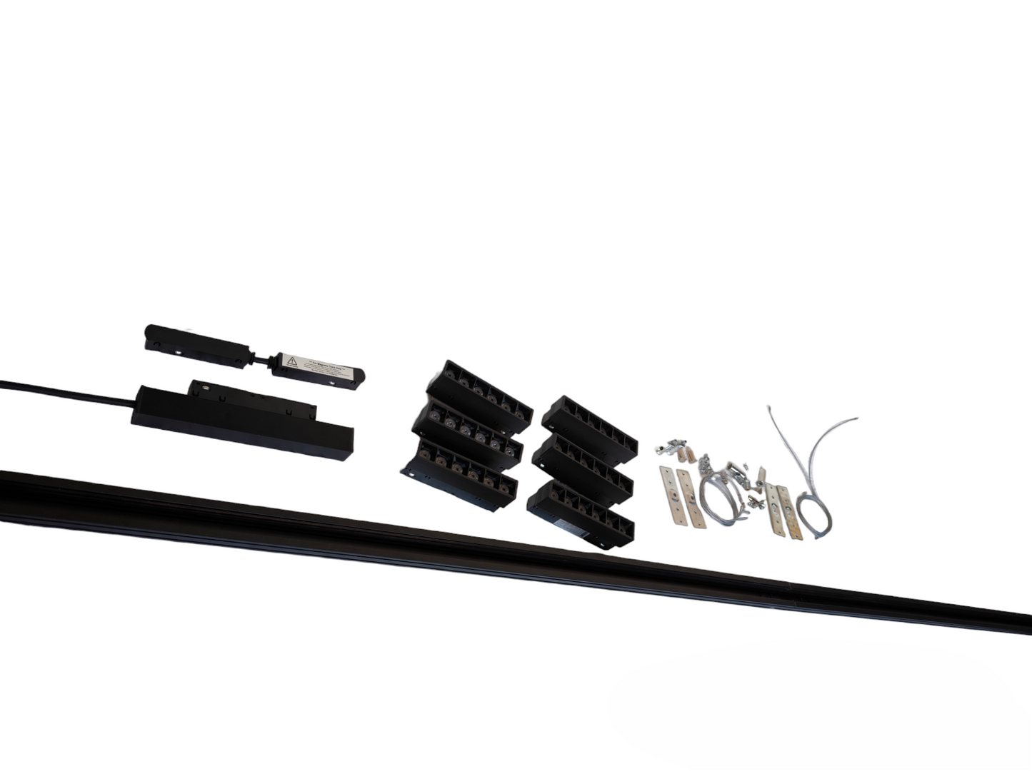 Magnetic Track Light 2 Meters 26mm with 6 pcs 6W Grille Track Light Daylight 6500K and Power Supply 100W 220V ( ILLUMIQ TERRA)