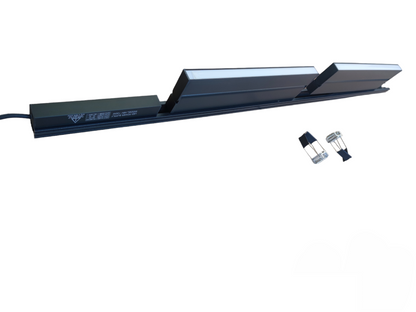 Magnetic Track Light 1 Meter 26mm with 2pcs 18W LED Foldable Flood 220V Warm White ( ILLUMIQ TERRA)