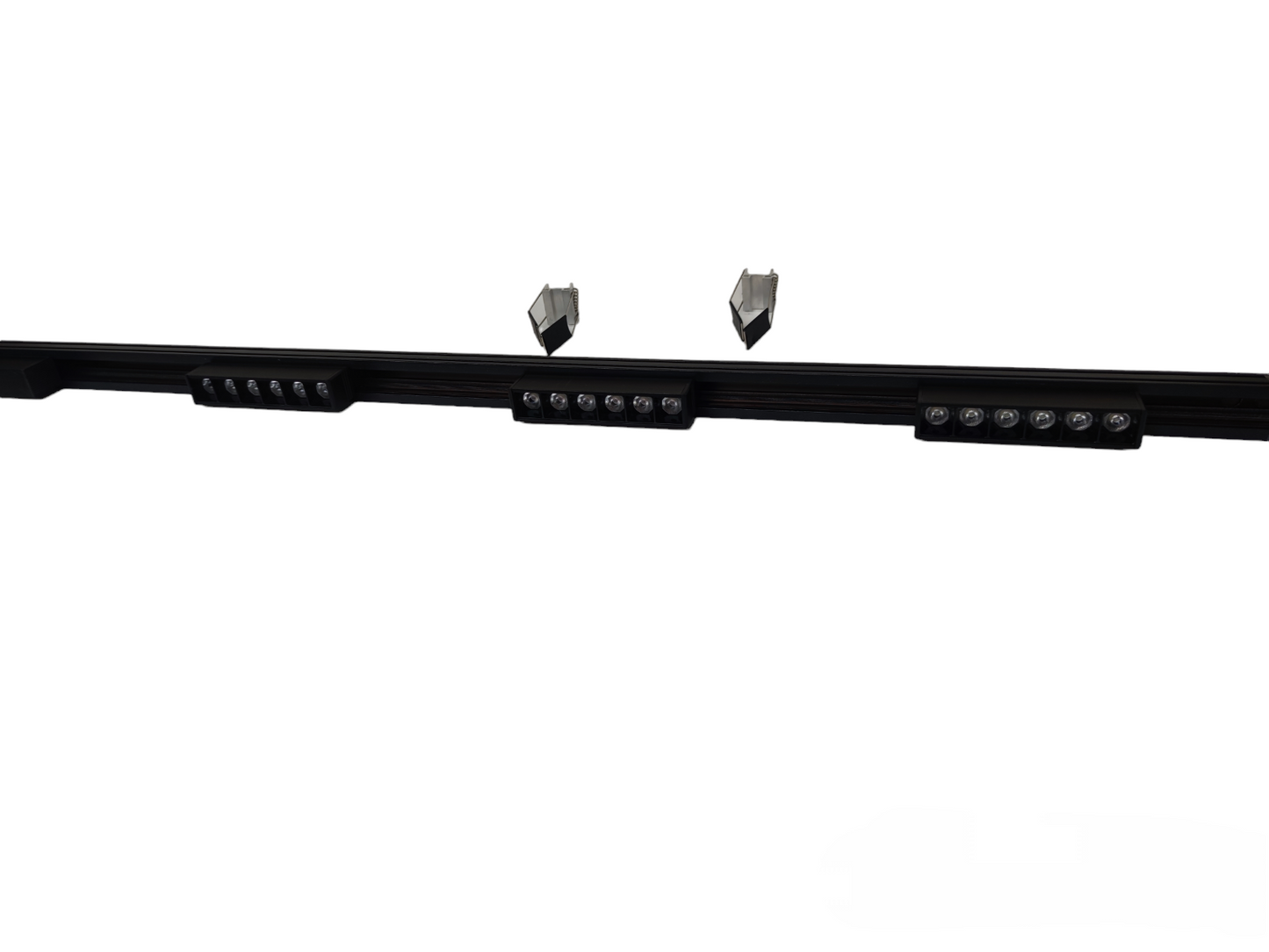 Magnetic Track Light 1 Meter with 3pcs 6W Grille Type Daylight 6500K with 100W Power Supply 220V ( ILLUMIQ TERRA) 26mm Track