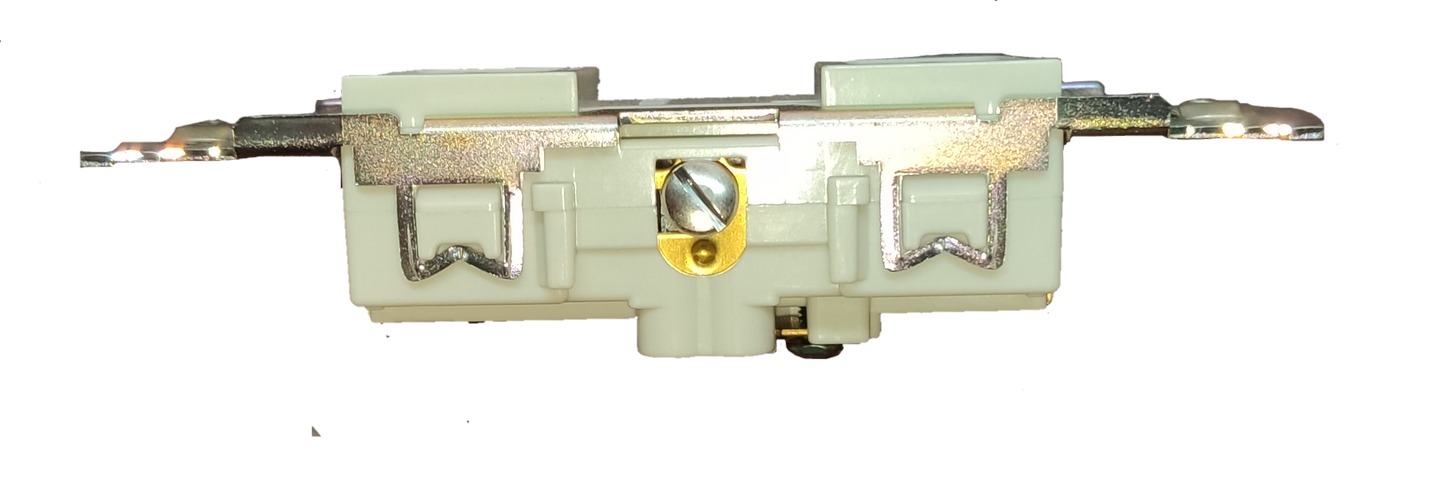 Panasonic Duplex Pin Vertical w/ Ground and Strap 10A 250V, Duplex Flat Pin with Ground 10A 250V