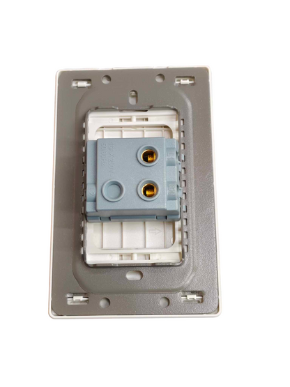 Grazen 1 Gang 1 Way with Plate Cover 16A 220v GW-001 Available in Black, White, Grey and Gold