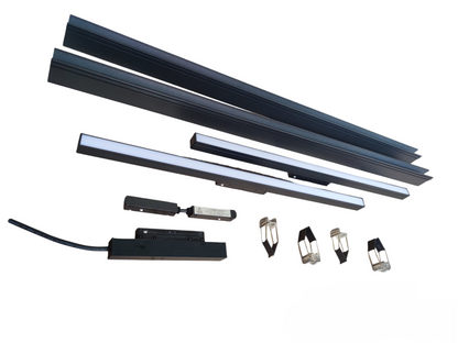 ILLUMIQ TERRA Magnetic Track Light 2 Meters 26mm with 4pcs 18W LED Foldable Grille Track Light 220V Warm White 3000K