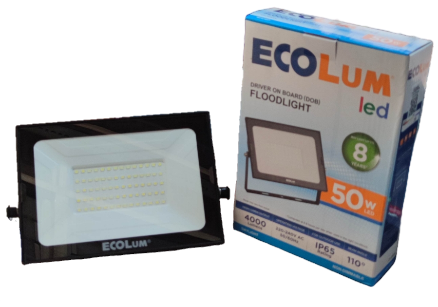Ecolum 50W LED Flood Light 220V Daylight 6500K CFL3050DL
